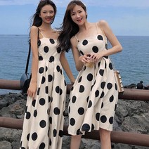 [교복몰] vita 도트 뷔스티에원피스 나시원피스 여름원피스