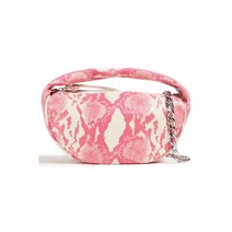 BY FAR Baby Cush snake-effect leather 숄더 백142230