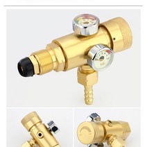 산소 게이지 감압밸브 감압기 프로판 가스 탱크 압력, 프로판 감압 밸브 전동 이중 헤드6mm