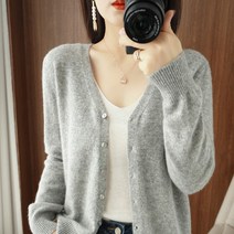 여 쇼트 빅사이즈 스웨터 코트 여 울 니트 가디건 여 가을 아우터 브이넥 케이프