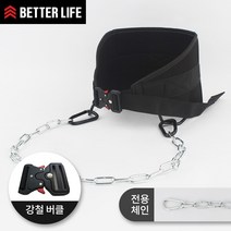 베럴라이프 중량벨트 턱걸이 딥 딥스 디핑 풀업 24종 모음, A타입+기본형+아이언버클+전용체인+블랙비너
