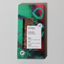 비바니 유기농 통헤즐넛 초콜릿 100g, 1개