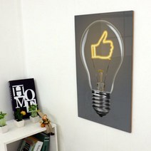 꾸밈 ia203-아크릴액자반짝전구네온사인 액자, 3타입-기호