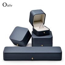 신혼부부오르골 미스터션샤인 오르골 뮤직박스 Oirlv 블루 그레이 보석 상자 반지 목걸이 팔찌 보관 선물 결혼 제안 기념일에 적합, [03] Long Chain Box