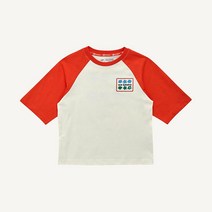 뉴발란스 키즈 PICNIC 7부 라글란 티셔츠 NK9BD1302U