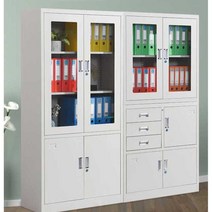 군용관물대 파일함 서류장 군대 캐비넷 철제 서랍장 물품 수납장, 이중 섹션 서랍장1.4mm