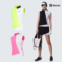 볼빅골프웨어 여성 비비드 반폴라 민소매 티셔츠 TSL421