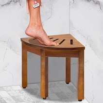 Corner Shower Foot Rest 12 in Seat for Inside Small Bench Stool Shaving Legs Spaces Bath Spa 미국직송 28