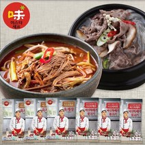 [미스타셰프] 육개장 600g x 3팩 + 버섯뚝배기불고기 400g x 3팩, 없음