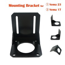 목재가공 CNC 공작 기계 부품 스테핑 스테퍼 모터 NEMA 17 23 L 베이스 고정 시트 합금강 장착 브래킷 마, 02 NEMA23(57MM)