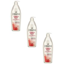 Jergens Jergens 오리지널 향 건성 피부용 모이스처라이저 체리 아몬드 621ml(21fl oz), 3개
