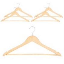 달리빙 원목 옷걸이, 혼합 색상, 10개입