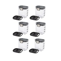 Progressive PKS-401 1.5컵 미니 프로키퍼 + 밀폐 실리콘 씰 보관 용기 향신료 및 베이킹 액세서리에 적합 2개 세트510300, PKS-401 (6-Pack)
