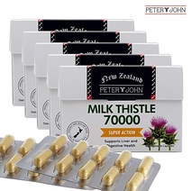 피터앤존 뉴질랜드 고함량 밀크씨슬 추출물 70000mg 60베지캡슐 5개, 뉴질랜드 프로폴리스 치약
