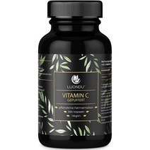 독일 Luondu 비타민C 500mg 365캡슐 (하루 2캡슐 1000mg 6개월 Vitamin C) 유럽, 1개, 수량