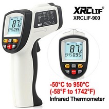 비접촉 적외선온도계 산업용적외선온도계 레이저 적외선 온도계 건 센서58 ℉ 1742 디지털 온도 데이터 저장 900 700