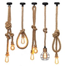 루이스폴센 ph5 버섯조명 취짐등 현대 led 빈티지 로프 펜던트 조명 diy loft 램프 산업 복고풍 에디슨 전구 미국 스타일 룸 장식 ul ce line 110v 220v, 머리 2개, 1m 전구, 전구는 포함하지 않습니다