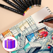 케이벨류 컬러 마카펜 60색 80색 120색, 컬러마카펜_120색+펜홀더