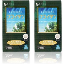 일본직구 고운 후코이단메카부추출물 300mg 아가리쿠스추출물 30mg 국내산 33일분 (6알/1일당) × 2개 세트, 수량, 상세참조
