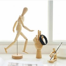 원목 나무인형 목각인형 소품 인체모형 미술 교습소 인테리어, 나무관절인형40Cm