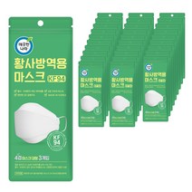 깨끗한나라 황사방역용 마스크 KF94 3개입 30팩 총90장, 3개