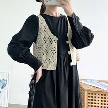 2 칼라 뜨개 미니 볼레로 조끼 여성 티 셔츠 상의 여자