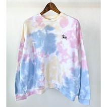 스투시 타이 다이 그래피티 크루 맨투맨 ST126302 블루 WOMENS