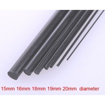 카본 큐대 당구채 15mm 20mm 탄소 섬유 바 단단한 막대 diy 모델 비행기 보강재 흑연 샤프트 3D 프린터 롤, 01 500mm_01 15mm