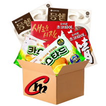 cm전용 박스 52번 대용량 파이 3종 모음 합6개 (롯데카스타드2개+오리온초코파이2개+몽쉘생크림2개), 1세트
