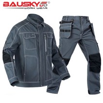 자동차 정비복 작업복 수리 팀복 화가 긴팔 차량, Gray jacket pants_180
