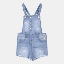 펠릭스키즈 구제 멜빵 숏 청바지 FXTH19303