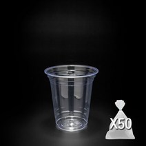 코디마트 PET 12온스 92파이 무지 투명 페트컵 350ml, 1팩, 50개