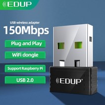 카파이 와이파이 동글 휴대용 무선 USB edup 150mbps usb wifi 어댑터 mini wifi 802.11bgn 네트워크 카드 lan 어댑터 라즈베리 파이 노트북, ep-8531