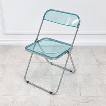비에프컴퍼니 모노 플리아 폴딩 투명 의자, 블루, 1개