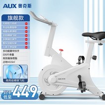 헬스장자전거 미니 실내 자전거 Oaks 자기 제어 스마트 스피닝 피트니스 홈 스포츠, Flagship-White 풀패키지 뮤트 플라이휠