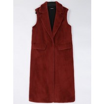 여성 모피 밍크 롱 베스트 조끼 겨울 따뜻한 긴 솜털 부드러운 인조 옷깃 화이트 블랙