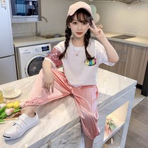 다솜 주니어 여아 걸 크러쉬 블루머바지 투피스 바지세트