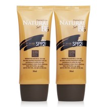 더마하우스 내츄럴 썬 비비크림 50ml 1+1-자연스러운커버 피부보정 잡티커버, 베이지, 2개