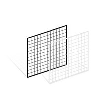 위드금창 메쉬망 600x600mm 다용도 인테리어 벽선반 휀스망 철망, 600x600mm 블랙, 1개