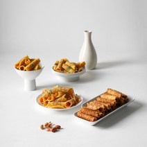 [산과루] 우리쌀 과자 4개입 (생강맛/땅콩맛/파래맛/검정깨맛), 땅콩맛