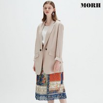 모어 S L사이즈 플리츠스커트 이태리 플로랄