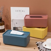 곽휴지 각 티슈 제작 건 사각 케이스 크리넥스 보관함 커버 미용 휴지곽, 원목 노랑