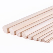 셀프인테리어마켓 목봉 재단 - 스트레칭봉 DIY원목봉 우드봉 나무봉 DIY 목재, 두께 1cm - 길이 80cm