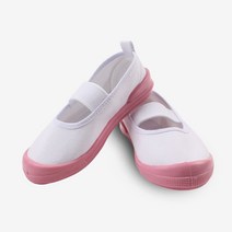더해피 핑크코 실내화/아동/유아/학생/학교/초등/흰색