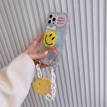 아이폰 스마일 스마트톡 체인 스트랩 케이스