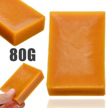 천연밀랍 캔들왁스 밀랍초 비즈왁스 100% 순수 천연 노란색 밀랍 꿀벌 왁스 DIY 비누 양초 립스틱 화장품 만들기 80g