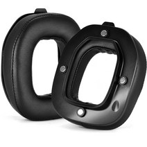 ASTRO A40TR 헤드폰 이어 쿠션 소프트 헤드폰 이어 패드 용 프리미엄 이어 패드, 01 PU Leather Black