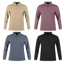 벤시아 남성 가을 수입 카라 긴팔 골프티셔츠 BEOT3A417