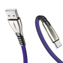 로건 갤럭시 C타입 USB 충전 아이언 케이블, 블루 F446, 2m