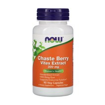 나우 푸드 체이스트 베리 바이텍스 300 mg 90캡슐, 1개, 기본